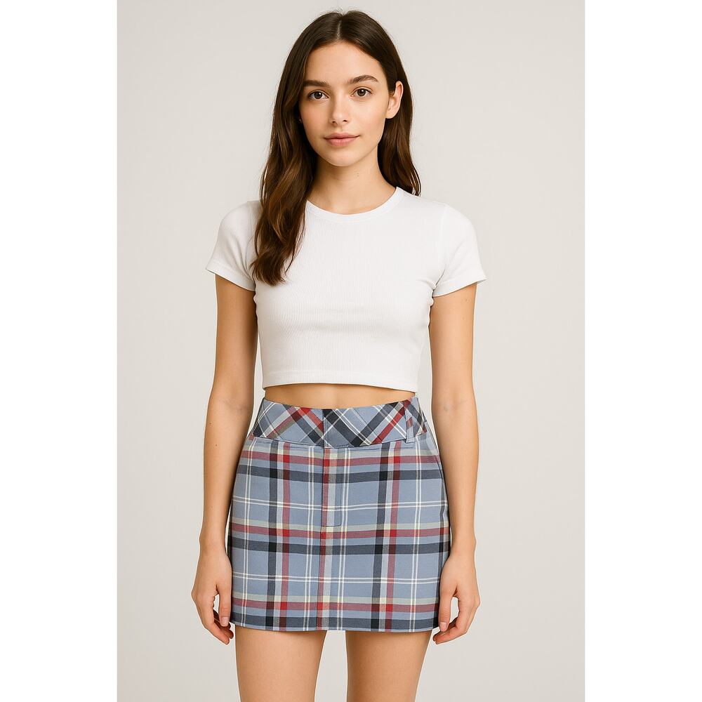 Vintage Y2K ABERCROMBIE & FITCH Plaid Mini Skirt PREPPY CLUELESS 6 Small S